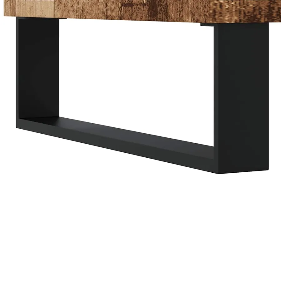 Buffet vieux bois 101,5x35x70 cm bois d’ingénierie - 8