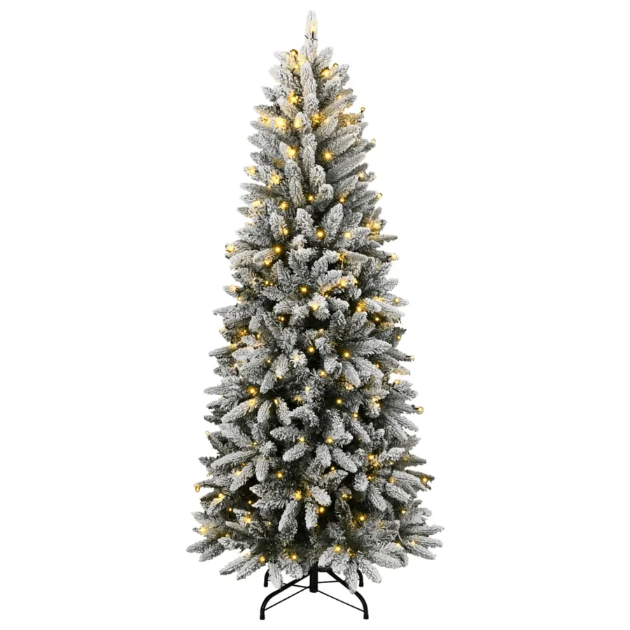 Sapin de Noël artificiel 300 LED et neige floquée 240 cm - 2