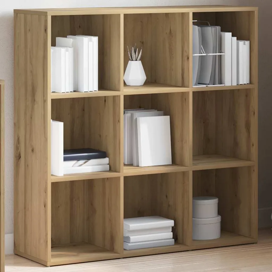 Armoire à livres chêne artisanal 98x29x97,5 cm - 3