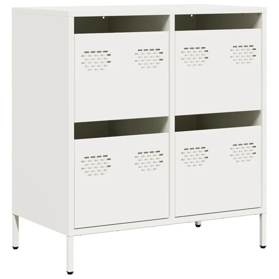 Buffet blanc 68x39x73,5 cm acier laminé à froid - 2