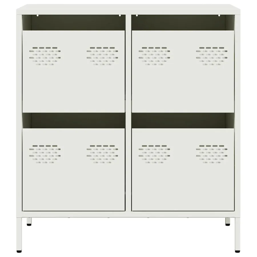 Buffet blanc 68x39x73,5 cm acier laminé à froid - 5