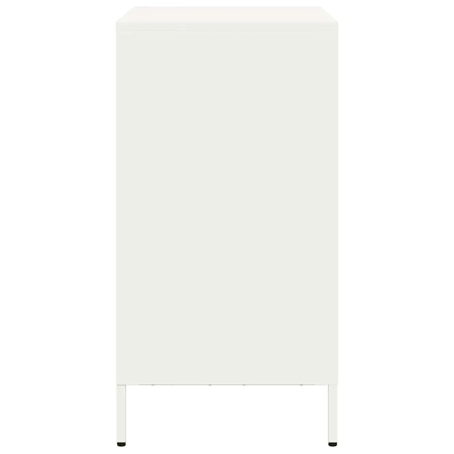 Buffet blanc 68x39x73,5 cm acier laminé à froid - 6