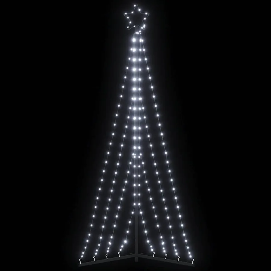 Sapin de Noël à LED 339 LED blanc froid 182 cm
