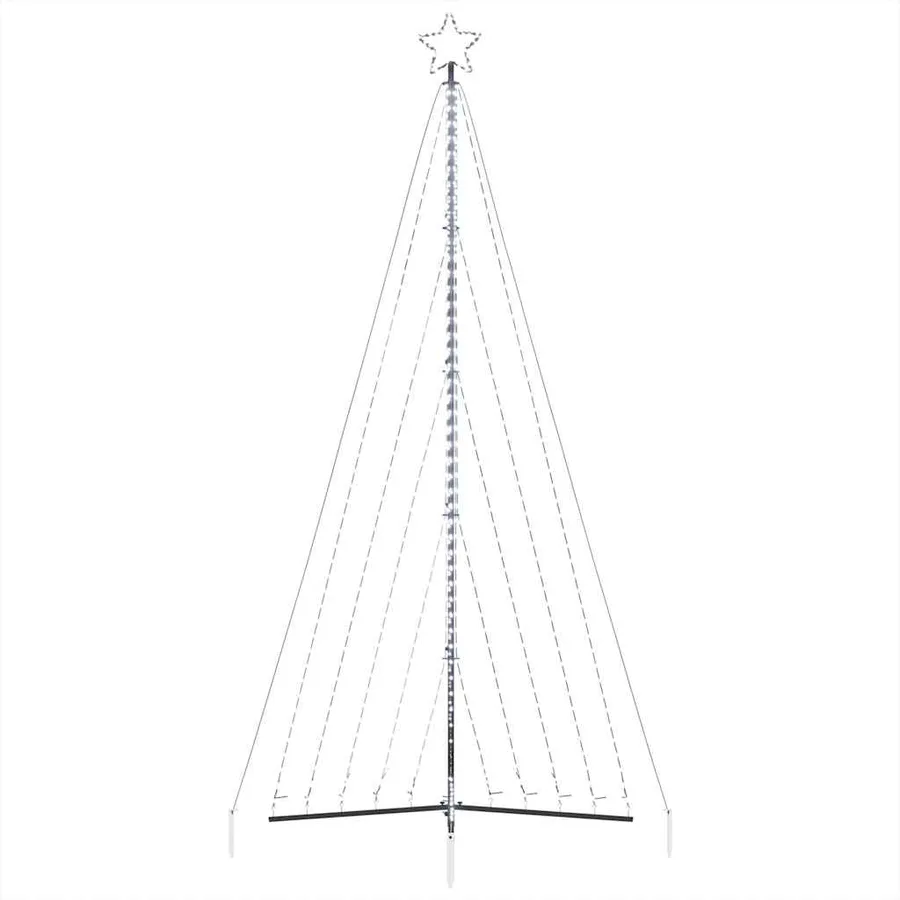 Sapin de Noël à LED 570 LED blanc froid 399 cm - 6