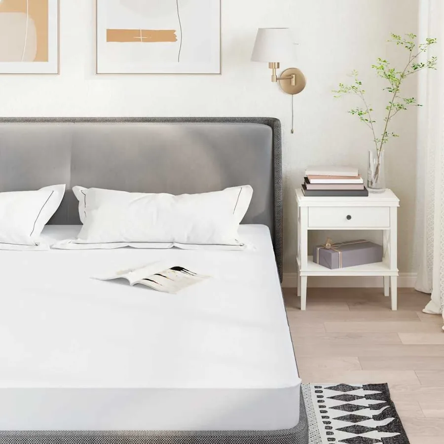 Protège-matelas blanc 140x220 cm imperméable