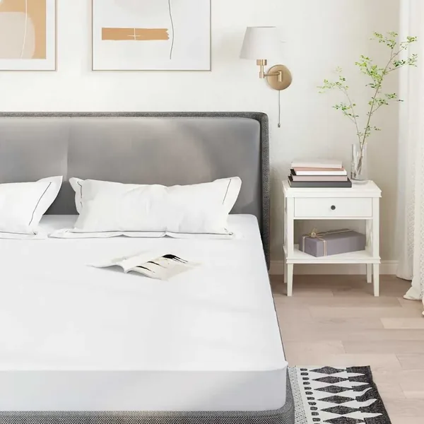 Protège-matelas blanc 140x220 cm imperméable