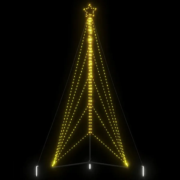 Sapin de Noël à LED 615 LED blanc chaud 404,5 cm