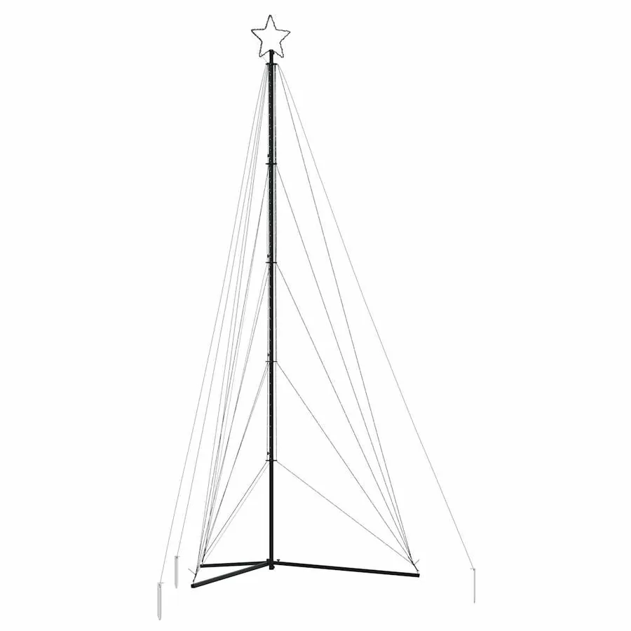 Sapin de Noël à LED 615 LED blanc chaud 404,5 cm - 4
