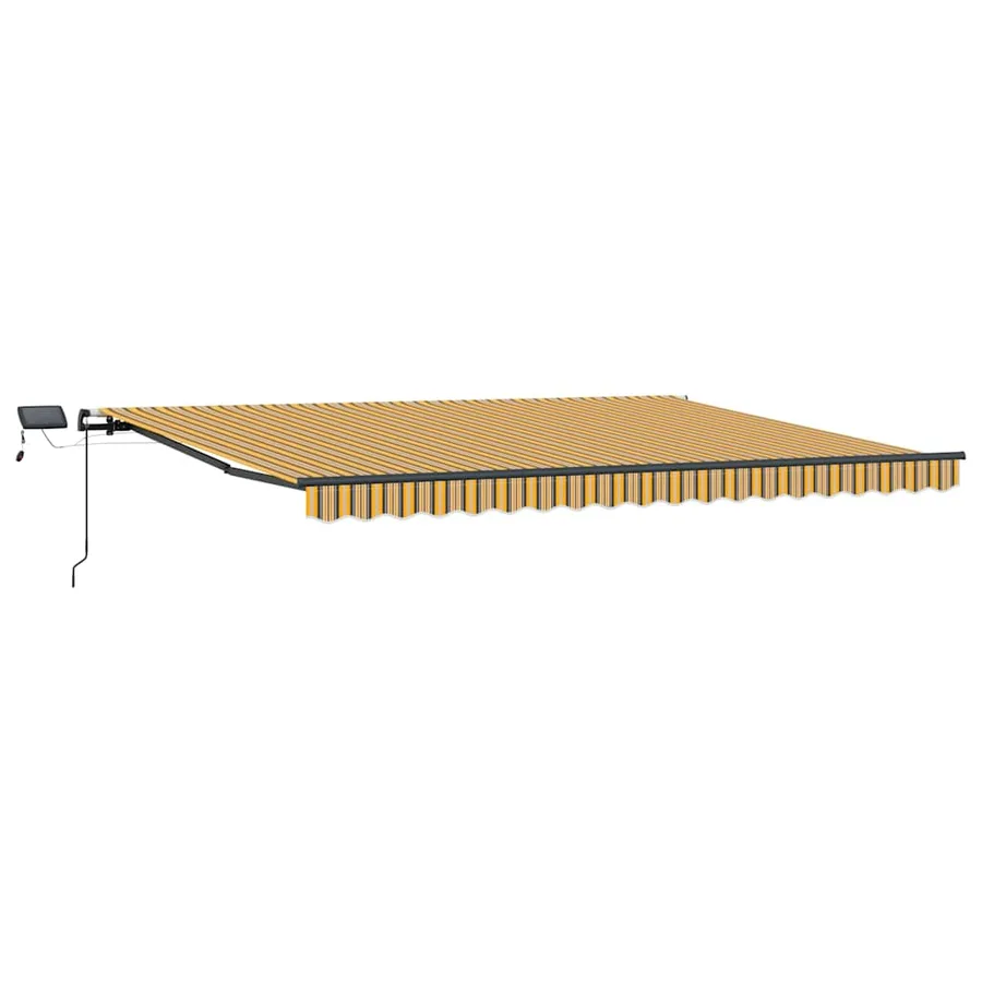 Auvent rétractable Multicolore 400 × 350 cm Tissu et Aluminium - 2