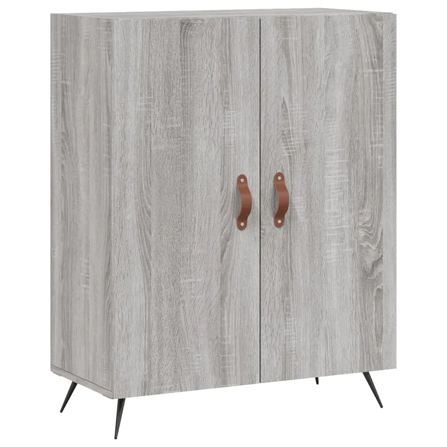 Buffet haut Sonoma gris 69,5x34x180 cm Bois d'ingénierie - 7