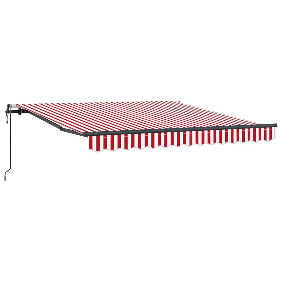 Auvent rétractable Rouge et Blanc 300 x 250 cm - 2
