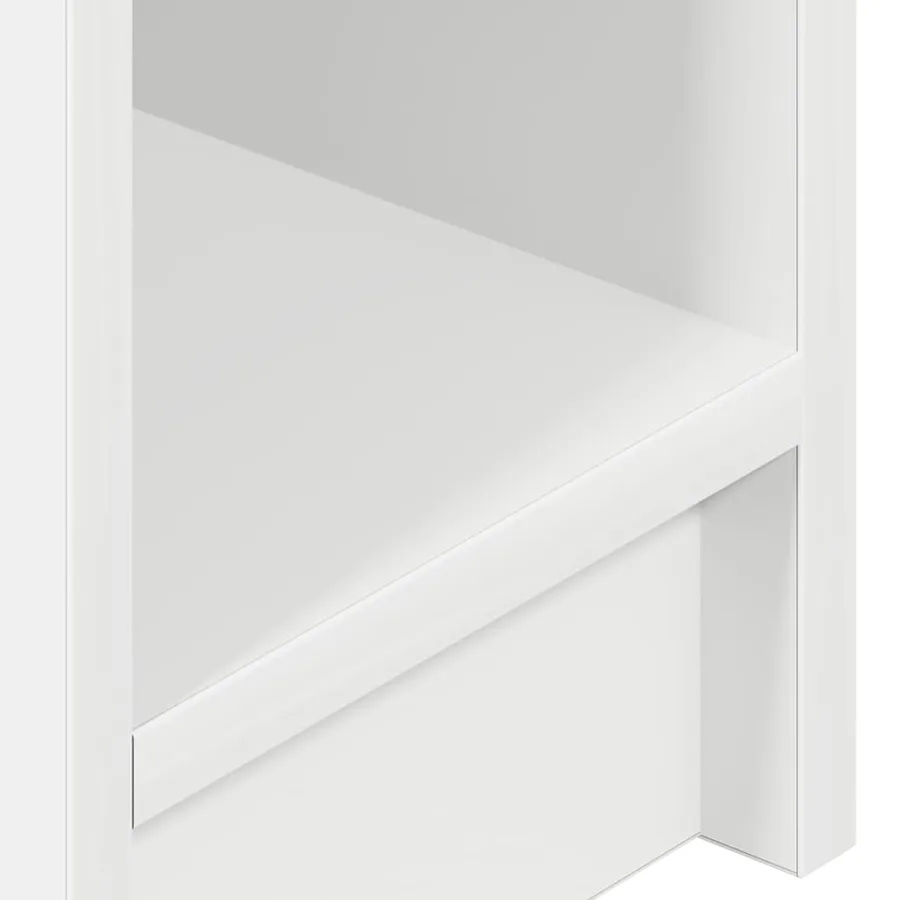 Table de chevet avec tiroir blanc 20x36x60 cm - 9
