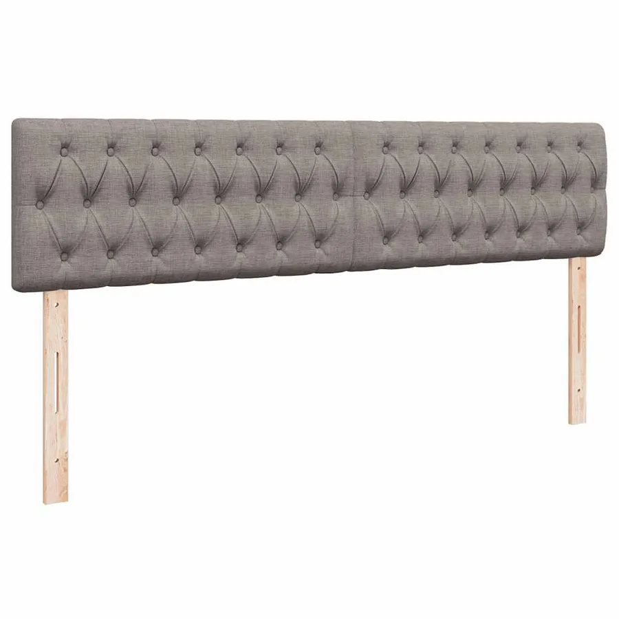 Cadre de lit ottoman avec matelas taupe 180x200 cm tissu - 9