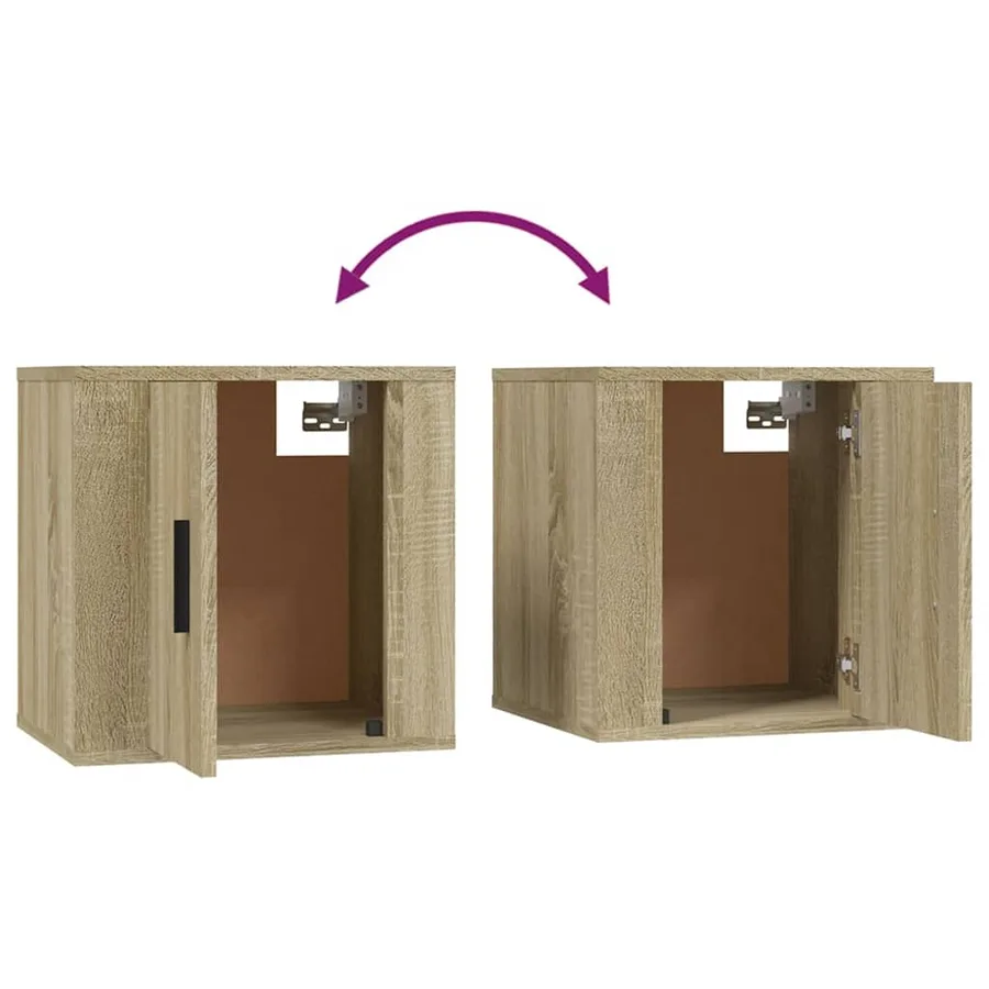 Ensemble de meubles TV 3 pcs Chêne sonoma Bois d'ingénierie - 7