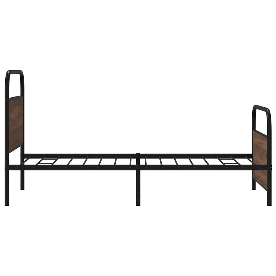 Cadre de lit sans matelas 100x200 cm chêne marron - 6