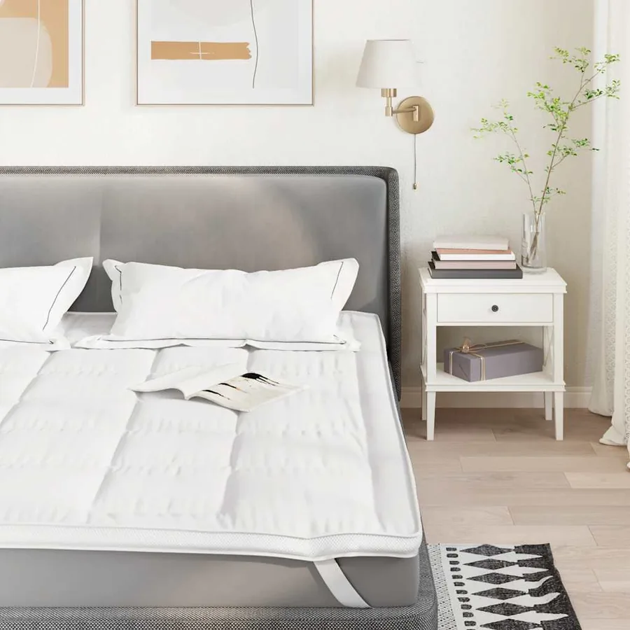 Protège-matelas blanc 120x220 cm