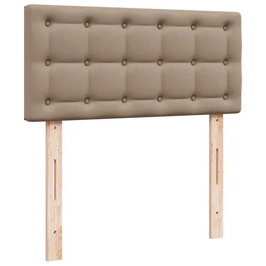 Lit ottoman et matelas cappuccino 100x200cm similicuir - 9