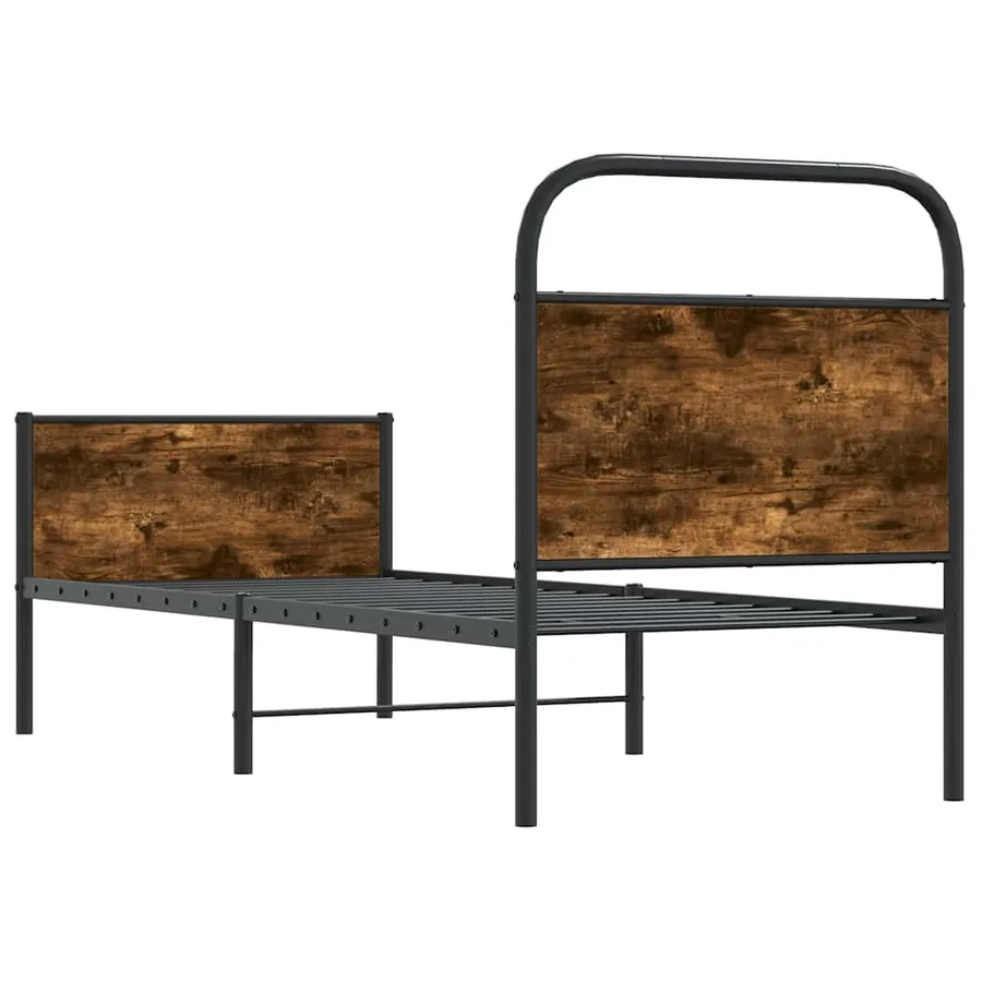 Cadre de lit sans matelas 80x200cm chêne sonoma bois ingénierie - 7