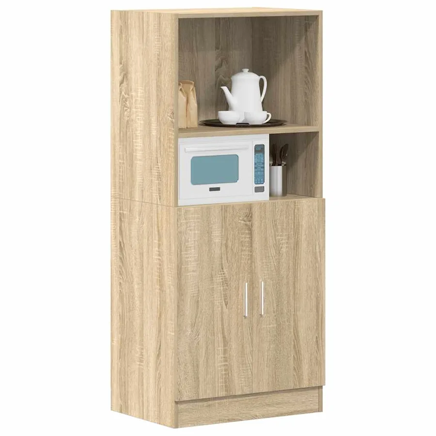 Armoire de cuisine chêne sonoma 57x41,5x131,5cm bois ingénierie - 3