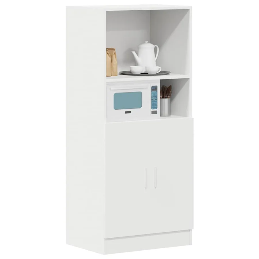 Armoire de cuisine blanc 57x41,5x131,5 cm bois d'ingénierie - 3