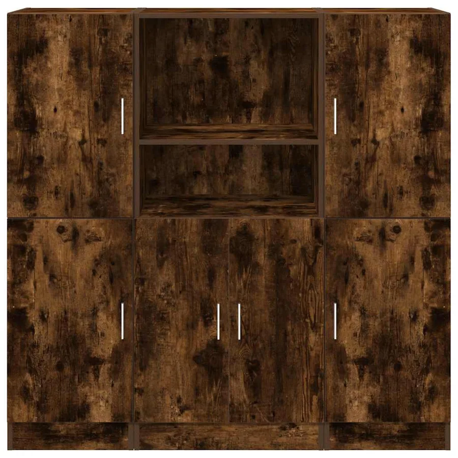 Ensemble d'armoires de cuisine 3 pcs chêne fumé - 5