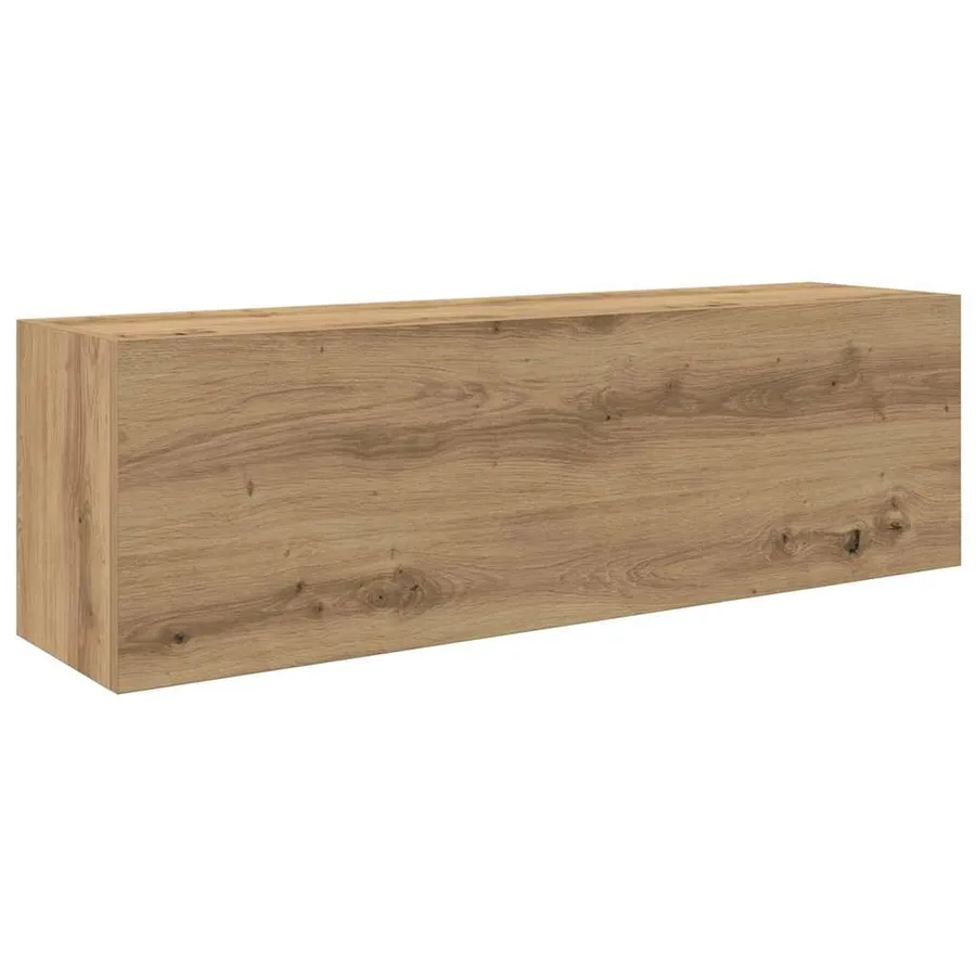 Armoire murale de bain chêne artisanal bois d'ingénierie - 2
