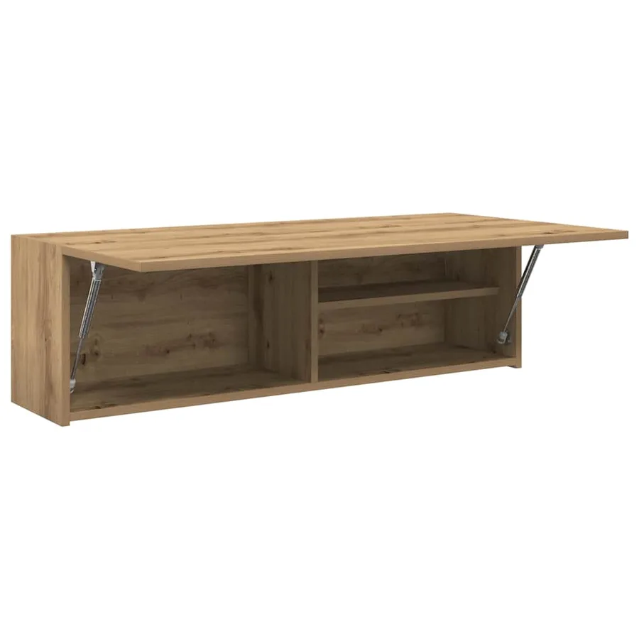 Armoire murale de bain chêne artisanal bois d'ingénierie - 5