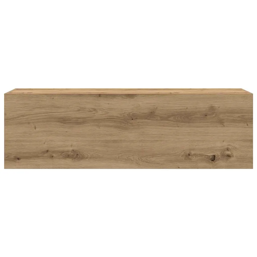 Armoire murale de bain chêne artisanal bois d'ingénierie - 6