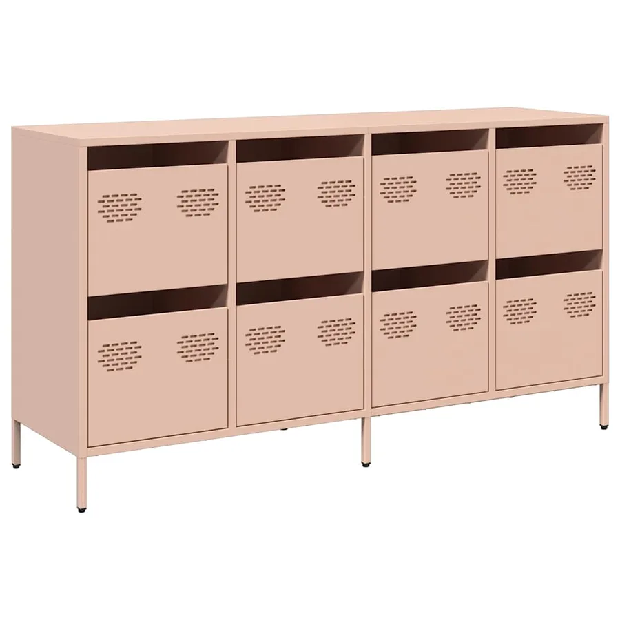 Buffet rose 135x39x73,5 cm acier laminé à froid - 2