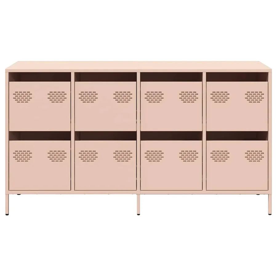 Buffet rose 135x39x73,5 cm acier laminé à froid - 5