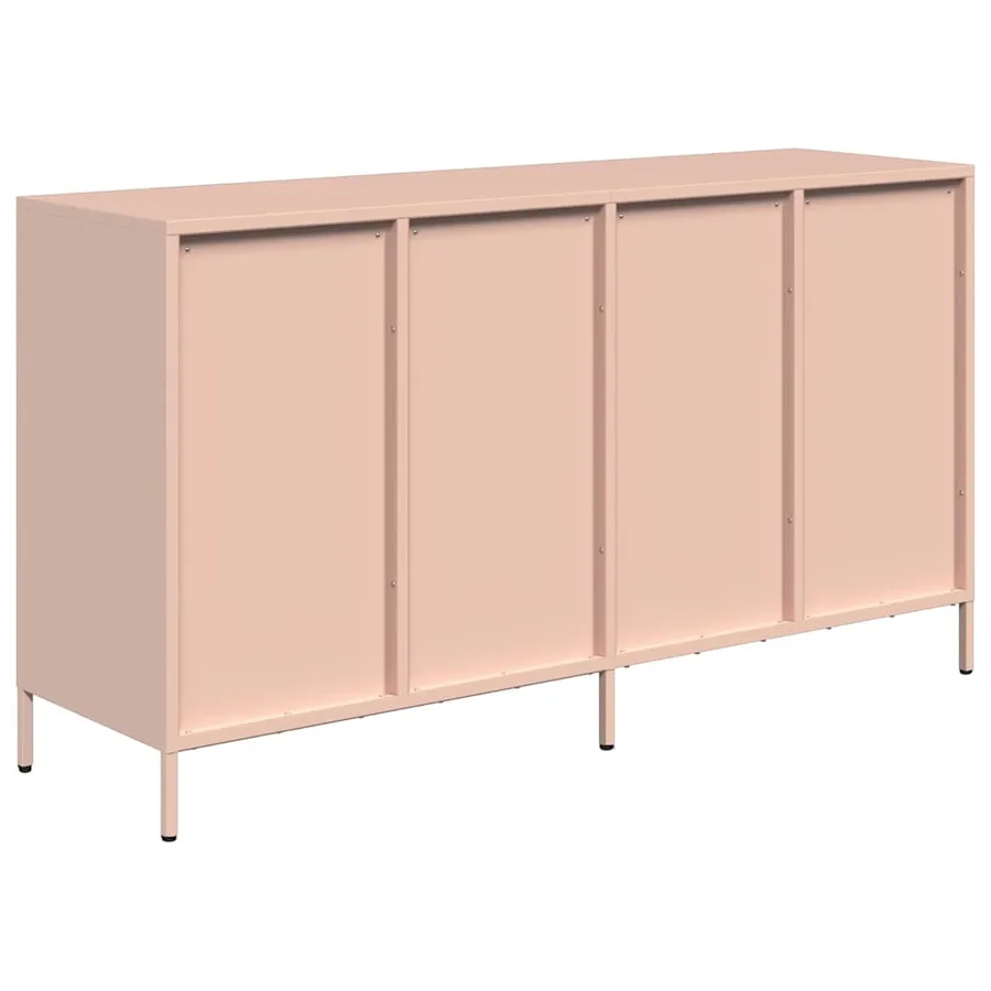 Buffet rose 135x39x73,5 cm acier laminé à froid - 7
