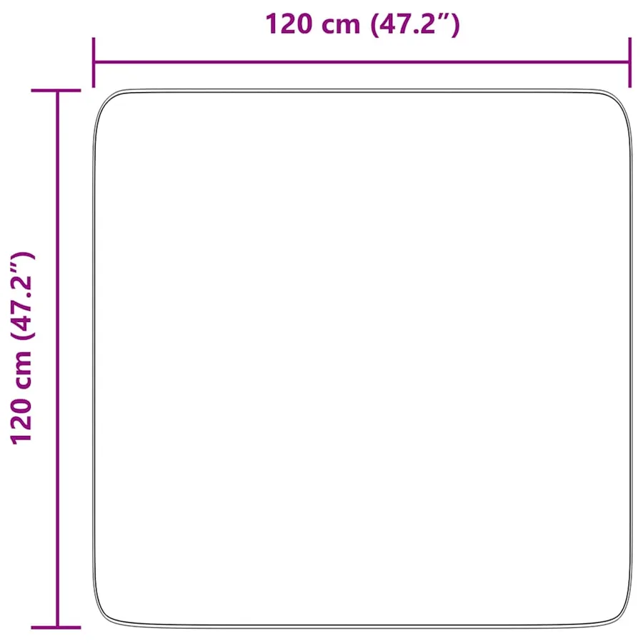 Tapis shaggy à poils longs NAVARRA gris argenté 120x120 cm - 10