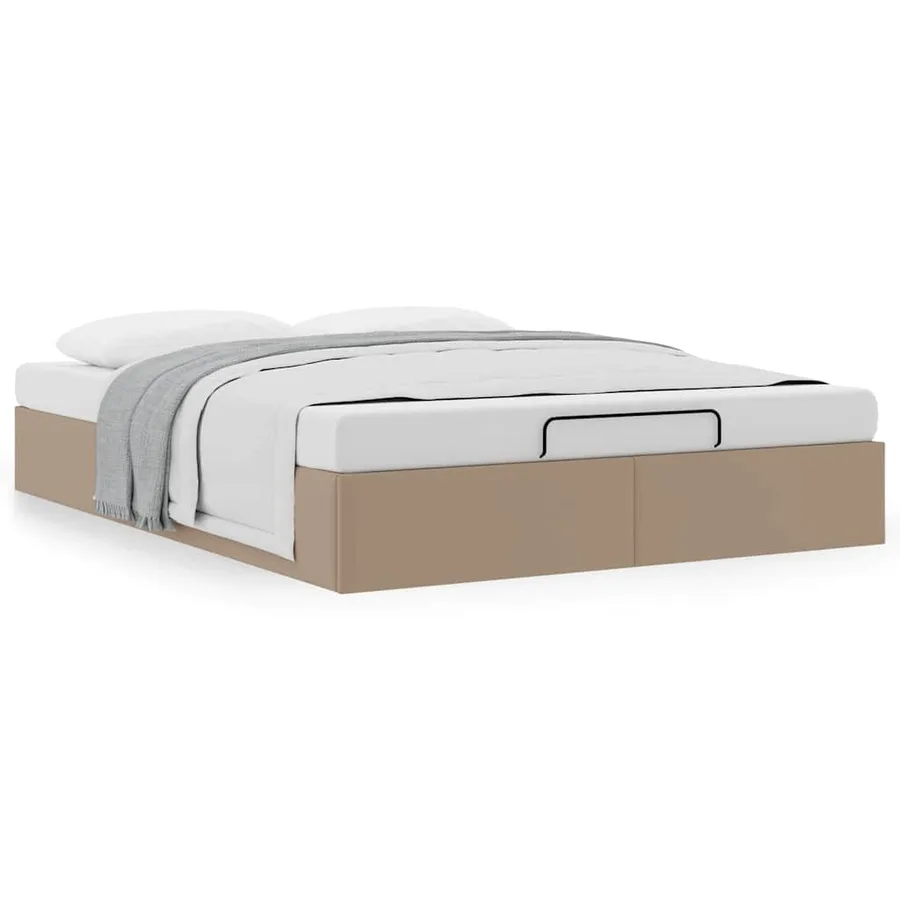 Cadre de lit ottoman sans matelas cappuccino 140x200 cm - 4