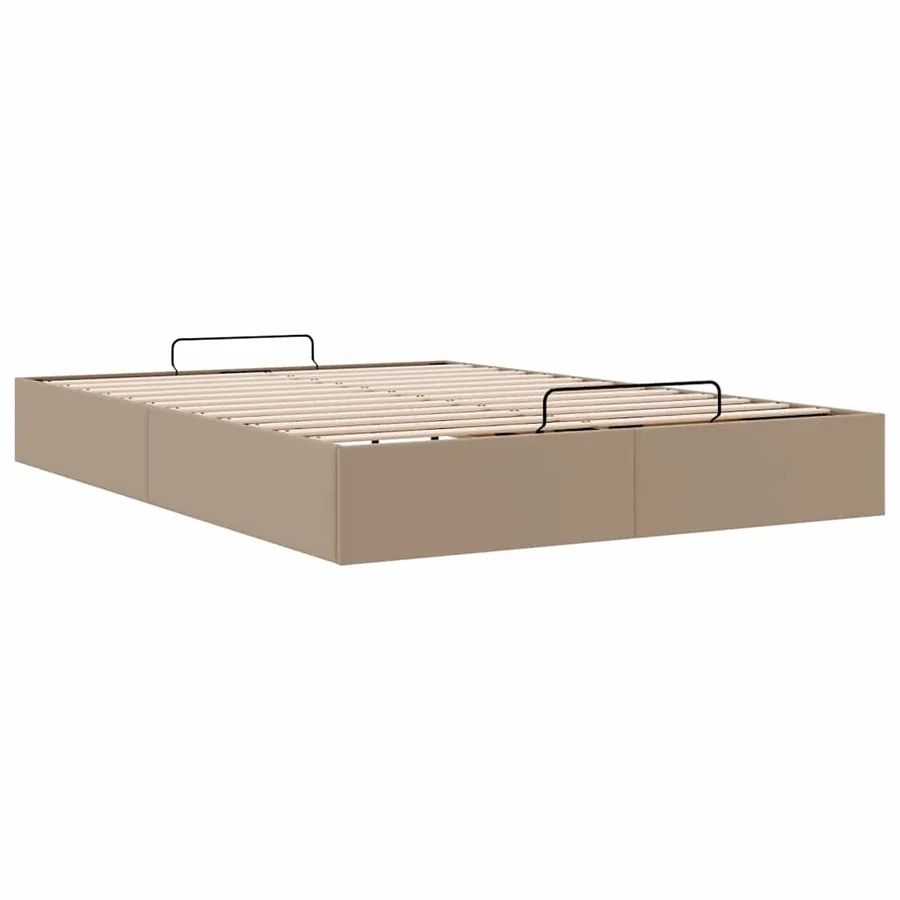 Cadre de lit ottoman sans matelas cappuccino 140x200 cm - 6