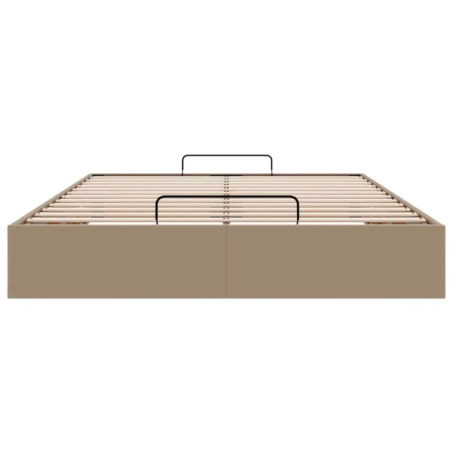 Cadre de lit ottoman sans matelas cappuccino 140x200 cm - 7