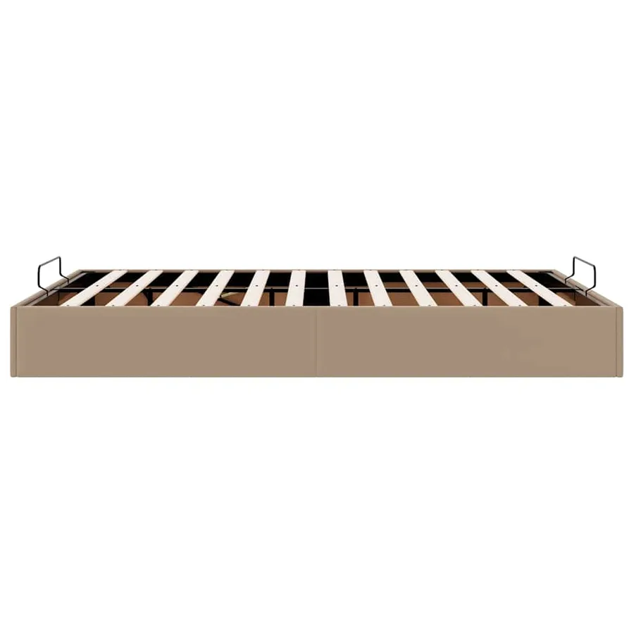 Cadre de lit ottoman sans matelas cappuccino 140x200 cm - 8