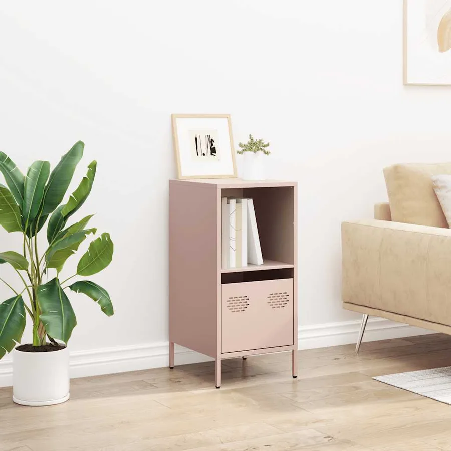 Buffet rose 35x39x73,5 cm acier laminé à froid - 3