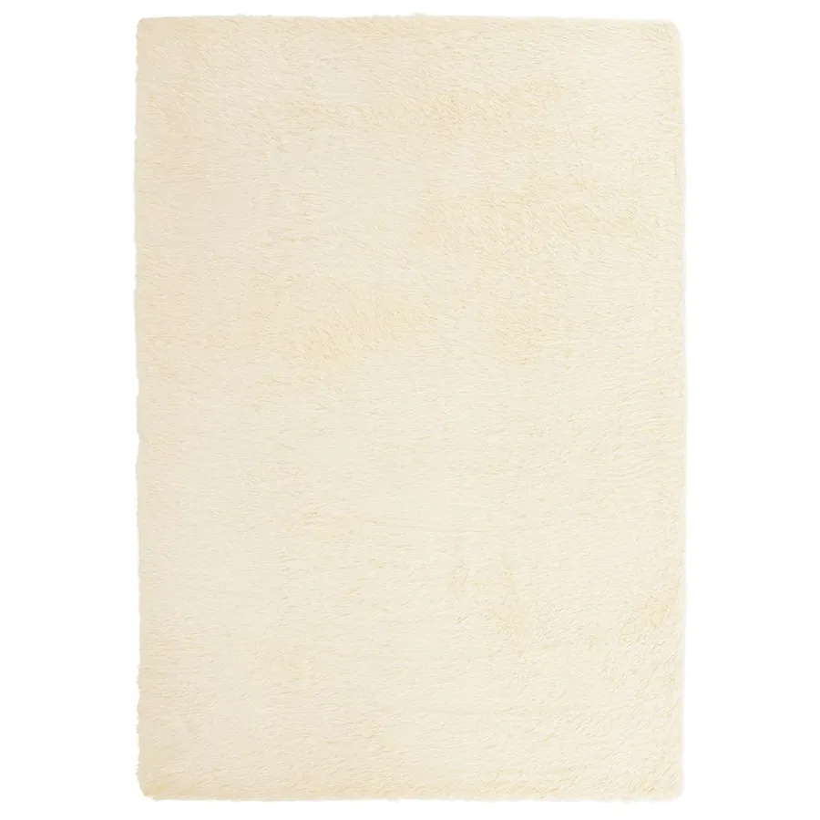 Tapis Shaggy à poils longs NAVARRA crème 120x170 cm polyester - 2