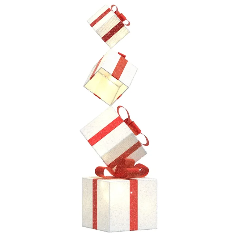 Boîte-cadeau de décoration de Noël 80 LED blanc chaud - 2