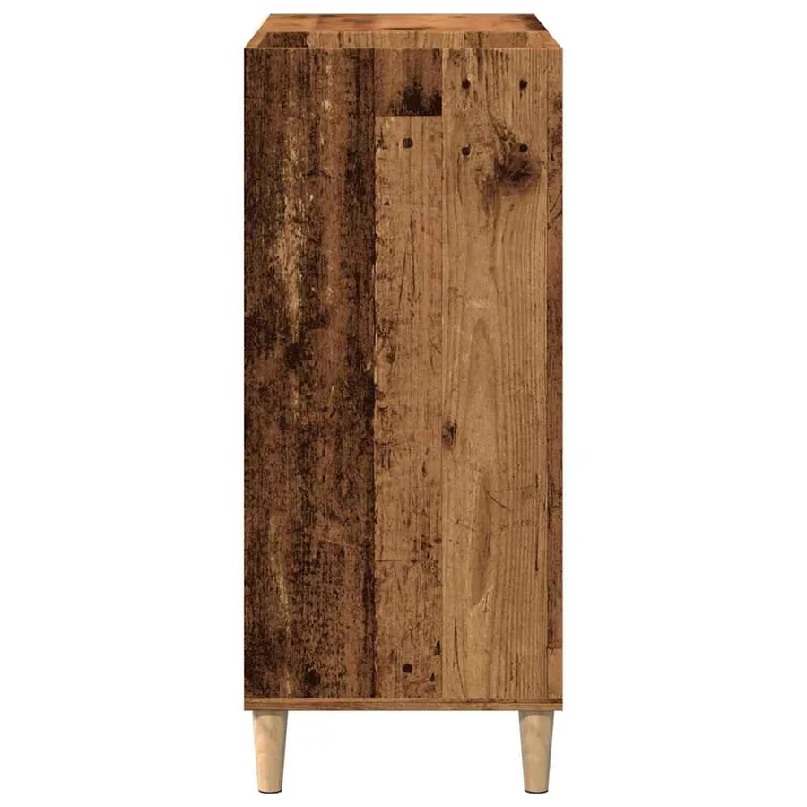 Armoire à disques vieux bois 84,5x38x89 cm bois d'ingénierie - 5