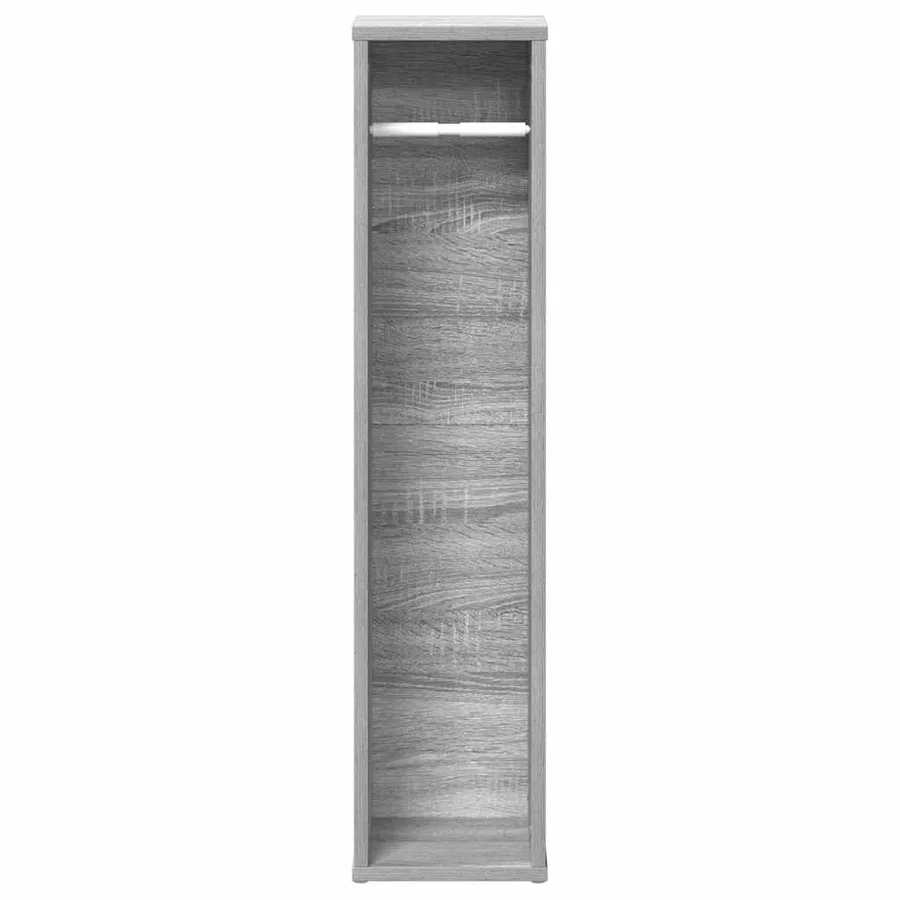 Meuble de salle de bain avec porte-rouleau Gris Sonoma 20,5 x 20 x 90 cm - 4