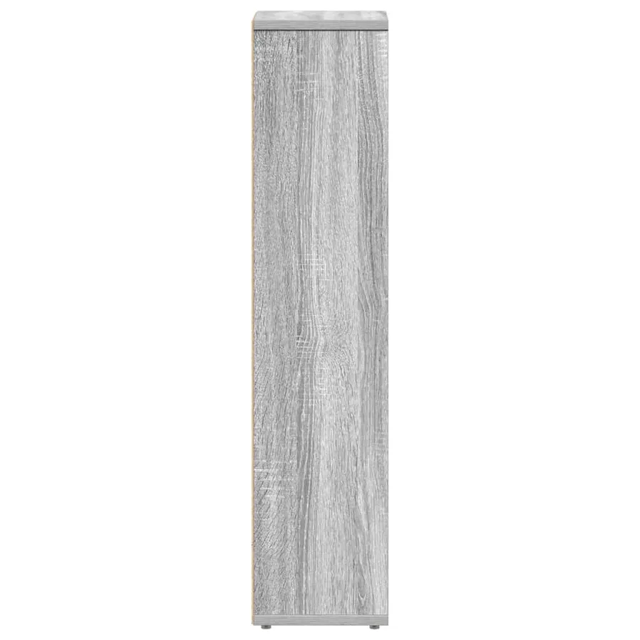Meuble de salle de bain avec porte-rouleau Gris Sonoma 20,5 x 20 x 90 cm - 5