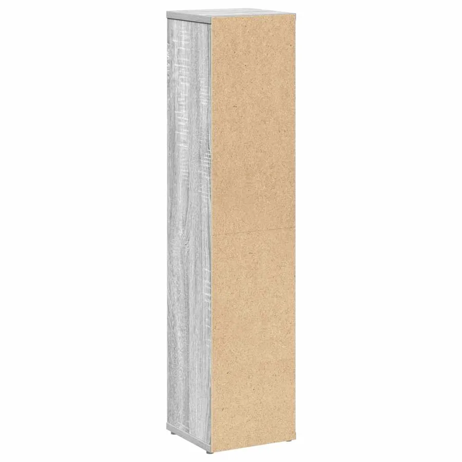 Meuble de salle de bain avec porte-rouleau Gris Sonoma 20,5 x 20 x 90 cm - 6