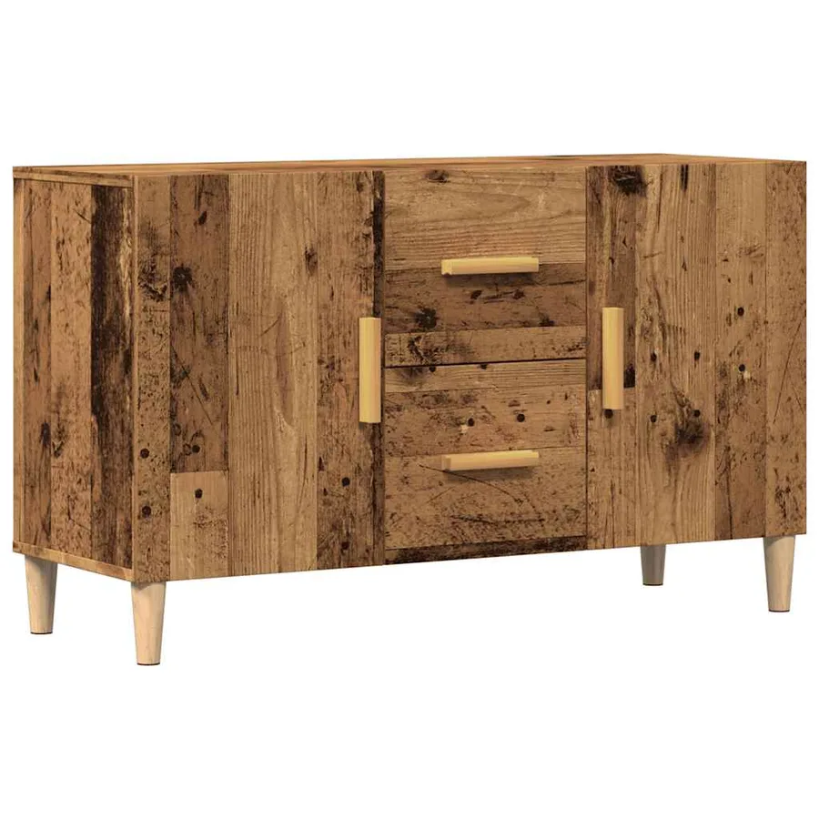 Buffet vieux bois 100x36x60 cm bois d'ingénierie - 2