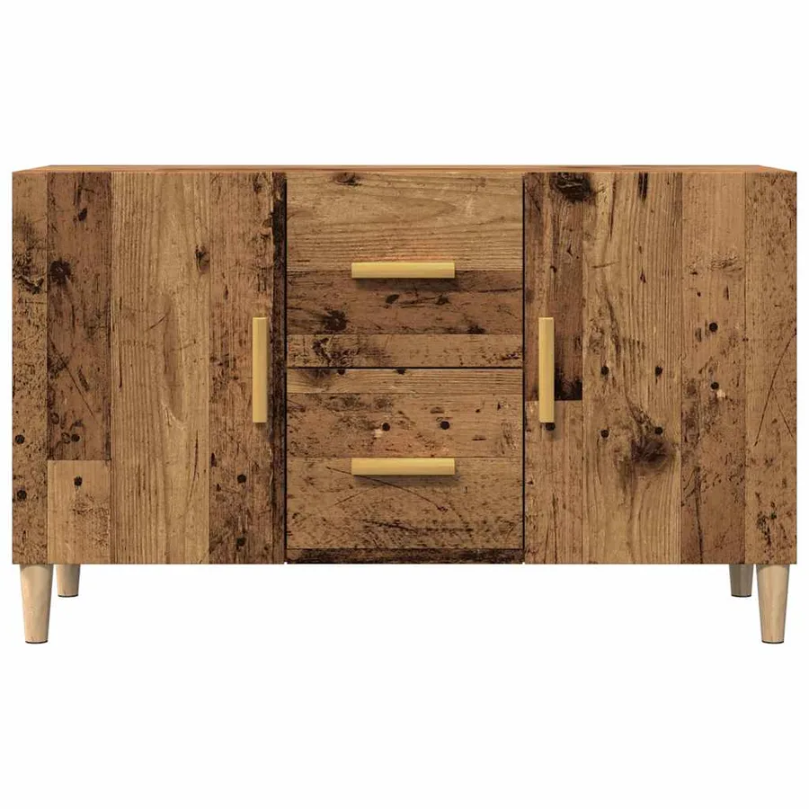 Buffet vieux bois 100x36x60 cm bois d'ingénierie - 4