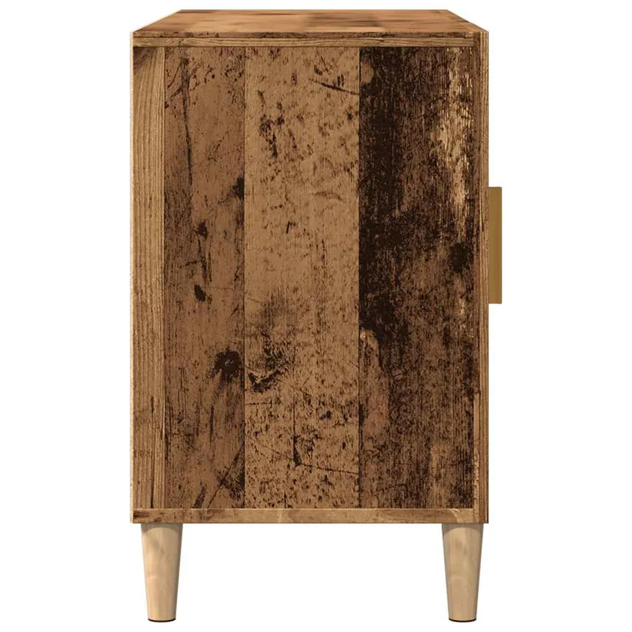 Buffet vieux bois 100x36x60 cm bois d'ingénierie - 6