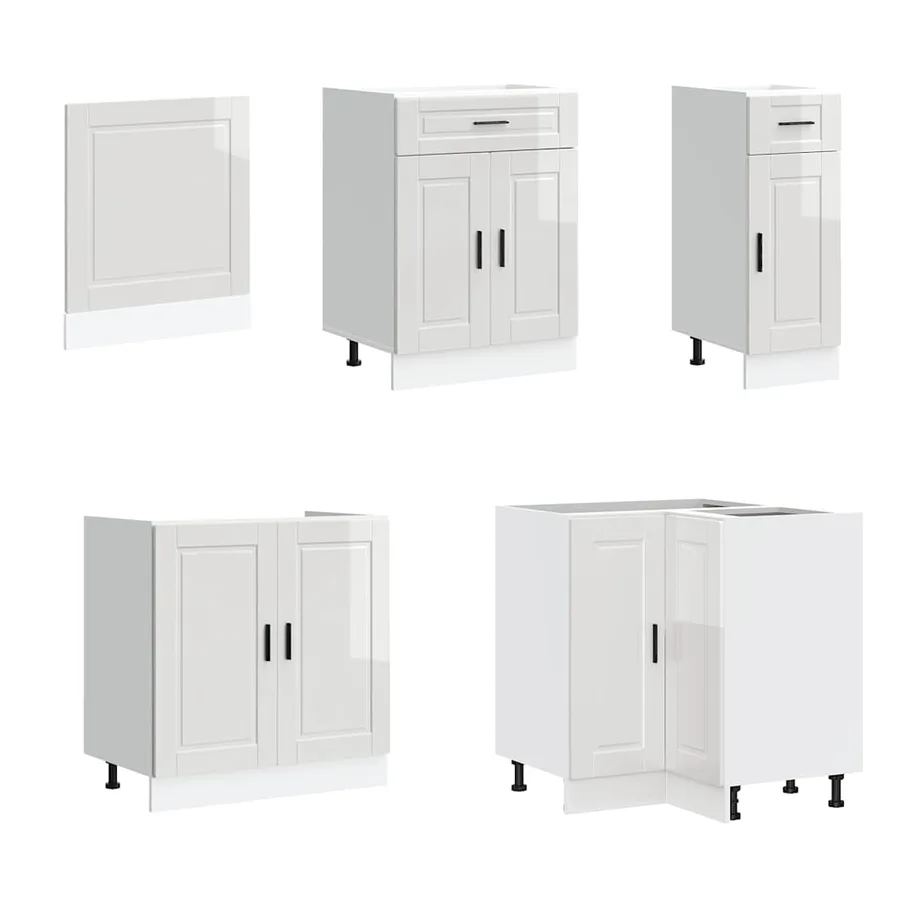 Ensemble d'armoires de cuisine 11 pcs Porto bois d'ingénierie - 4