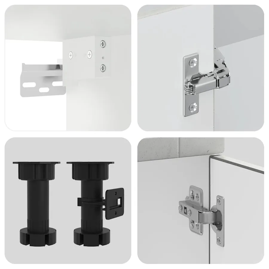 Ensemble d'armoires de cuisine 14 pcs Porto bois d'ingénierie - 7