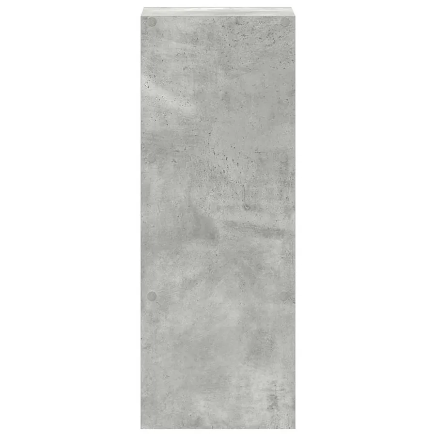 Bibliothèque empilable gris béton 30x30x80 cm bois d'ingénierie - 5