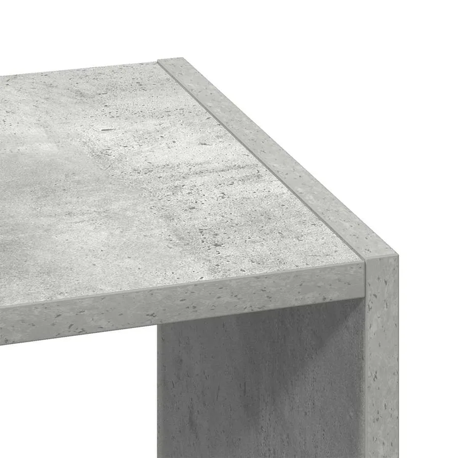 Bibliothèque empilable gris béton 30x30x80 cm bois d'ingénierie - 7